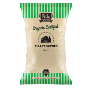 Meal Time Organic Certified Pullet Grower Pellets - Poultry Feed